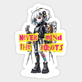 Punk Robot VII Sticker